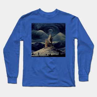 Starry Night Above The Shrieking Shack Long Sleeve T-Shirt